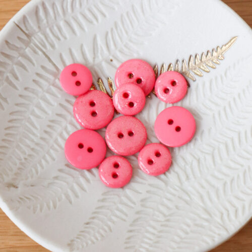 Bouton glitter deux trous - Sugar Pop