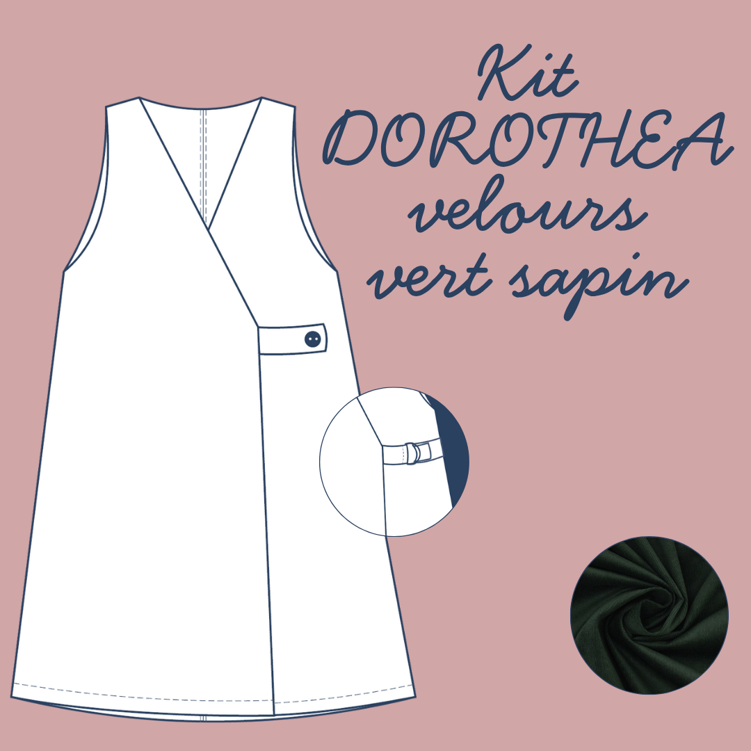 Kit Couture - Robe Dorothea - Vert Sapin