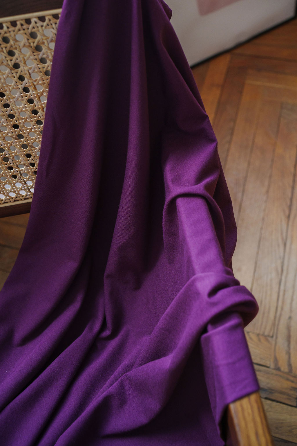 Jersey de viscose - Aubergine
