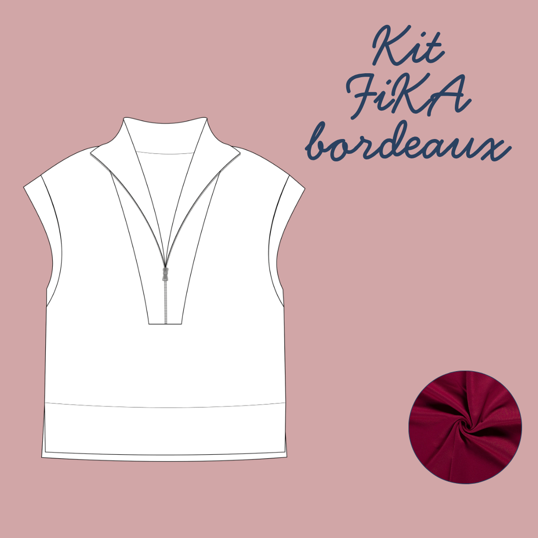 Kit Couture - Sweat Fika - Bordeaux