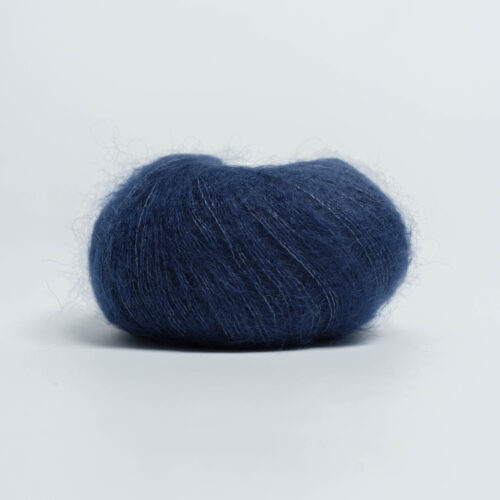 Alternative view of Mohair & soie - Bleu marine