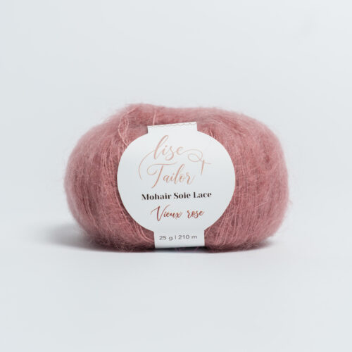 Mohair & soie - Vieux rose